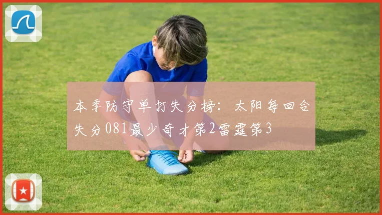 本季防守单打失分榜：太阳每回合失分081最少奇才第2雷霆第3